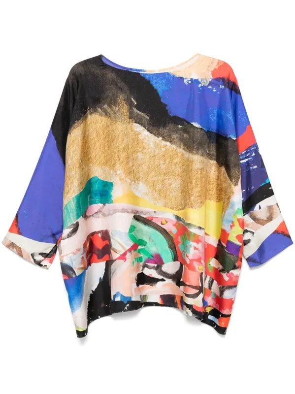 Printed Silk Blouse - Daniela Gregis