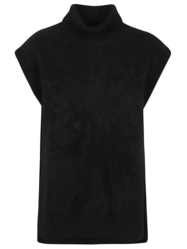 Cashmere High-Neck Vest