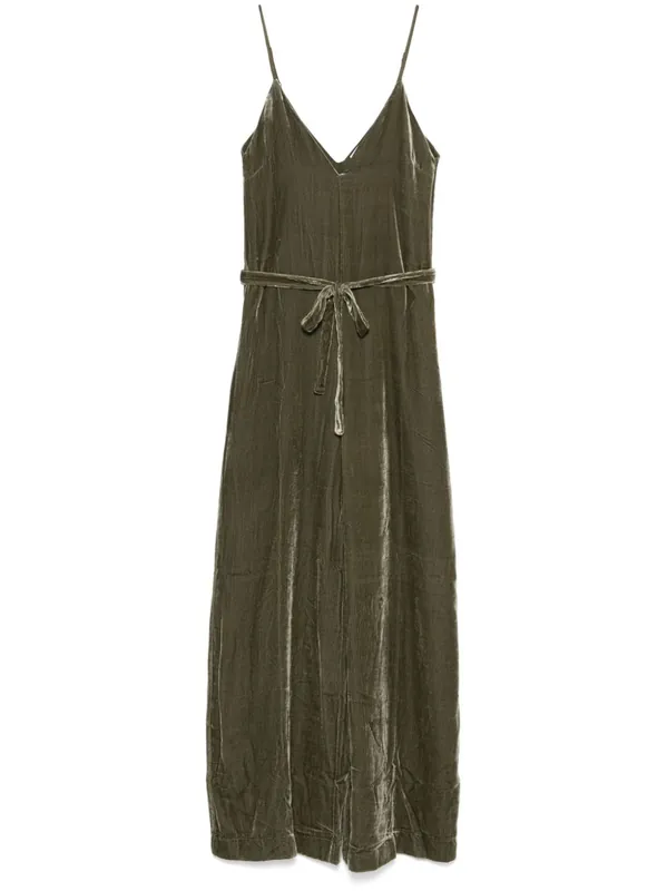Velvet Jumpsuit - Gold Hawk
