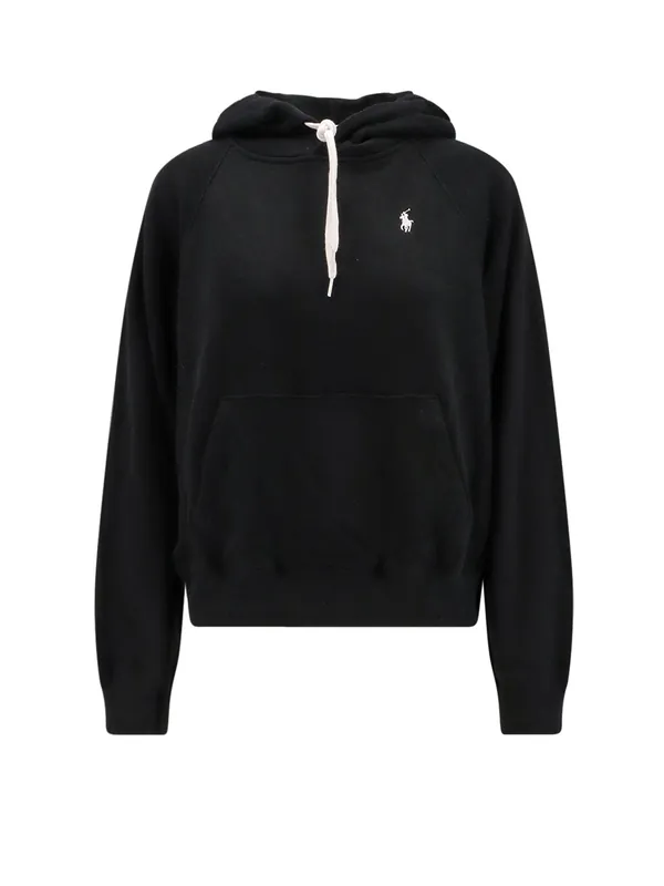 Cotton Blend Sweatshirt With Hood - Polo Ralph Lauren