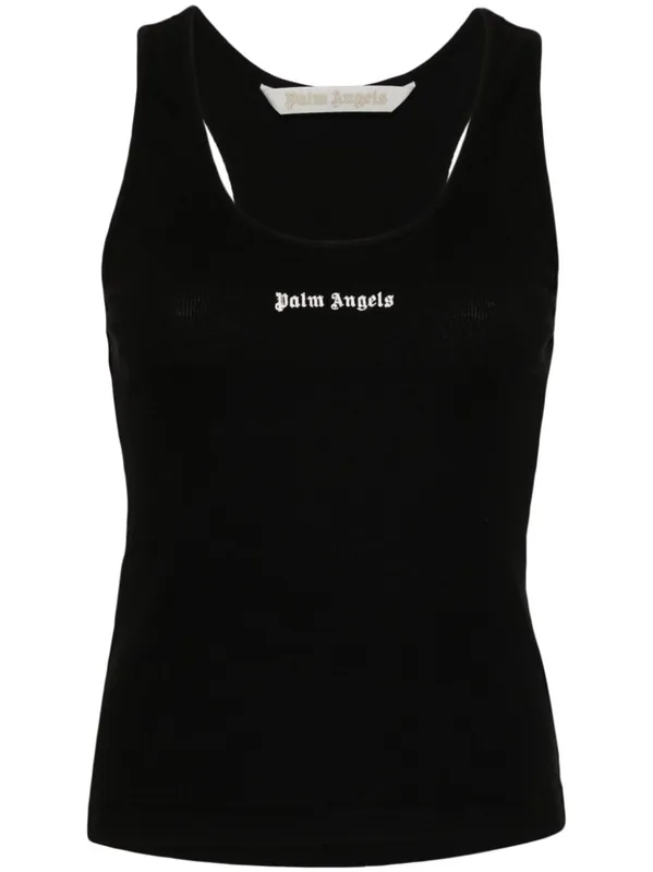 Logo Ribbed Tank Top - Palm Angels