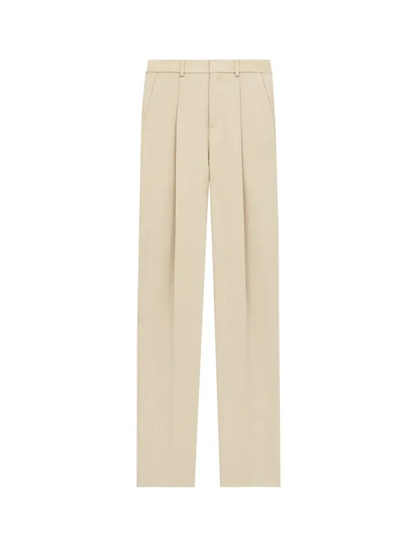 Wool Tuxedo Trouser With Silk Lining - Saint Laurent
