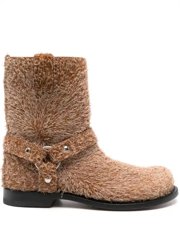 Campo Leather Biker Boots - Loewe