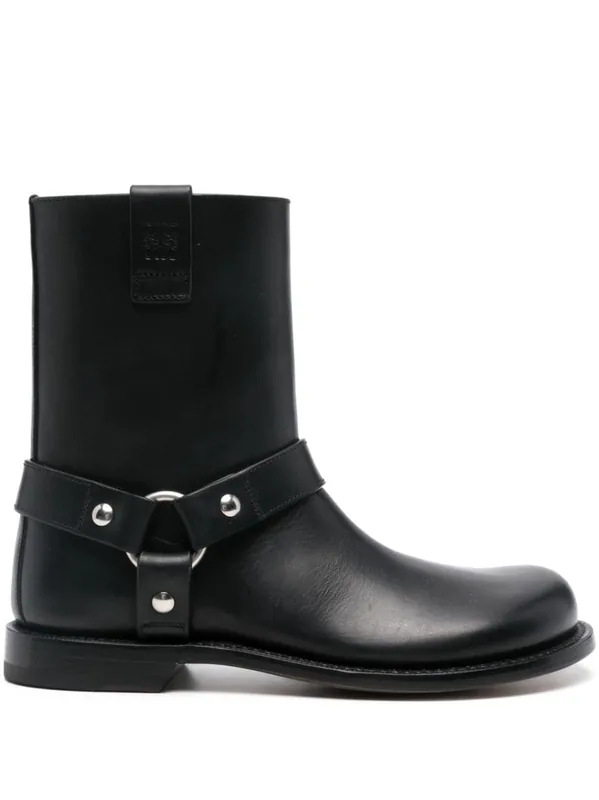 Campo Leather Biker Boots - Loewe
