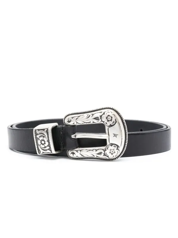 Hip Lace Leather Belt - Golden Goose