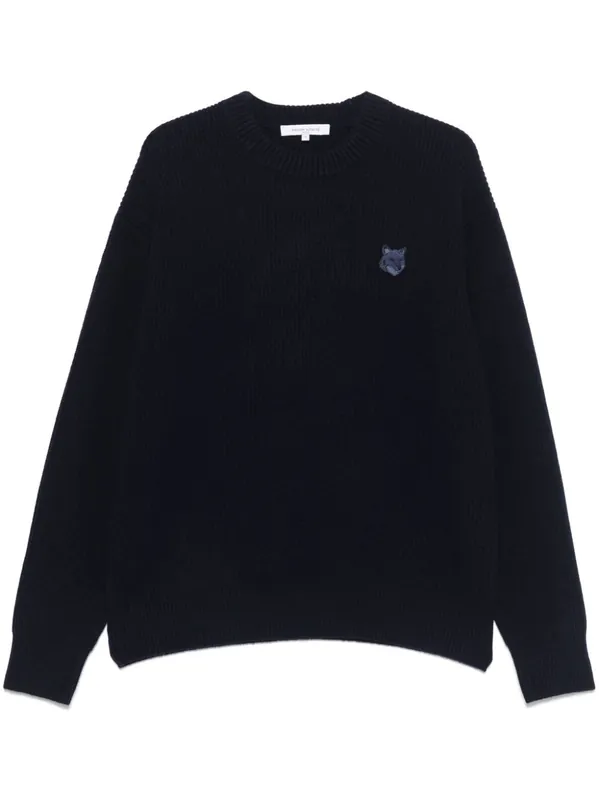 Fox Head Wool Jumper - Maison Kitsuné