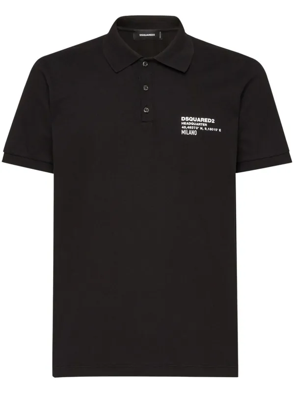 Logo Cotton Polo Shirt - Dsquared2