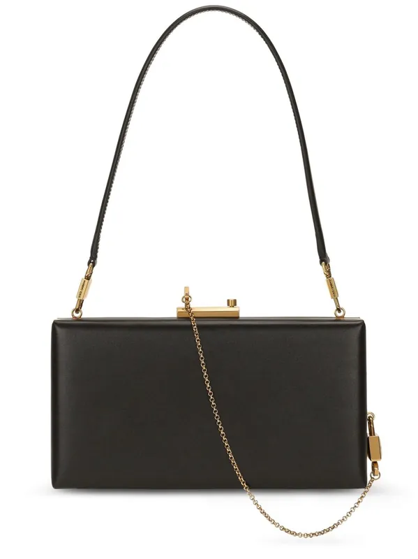 Eva Leather Clutch - Dolce & Gabbana