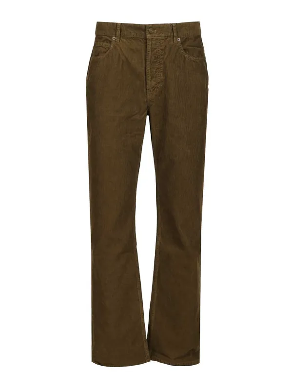 Corduroy Trousers Jeans Green - Saint Laurent