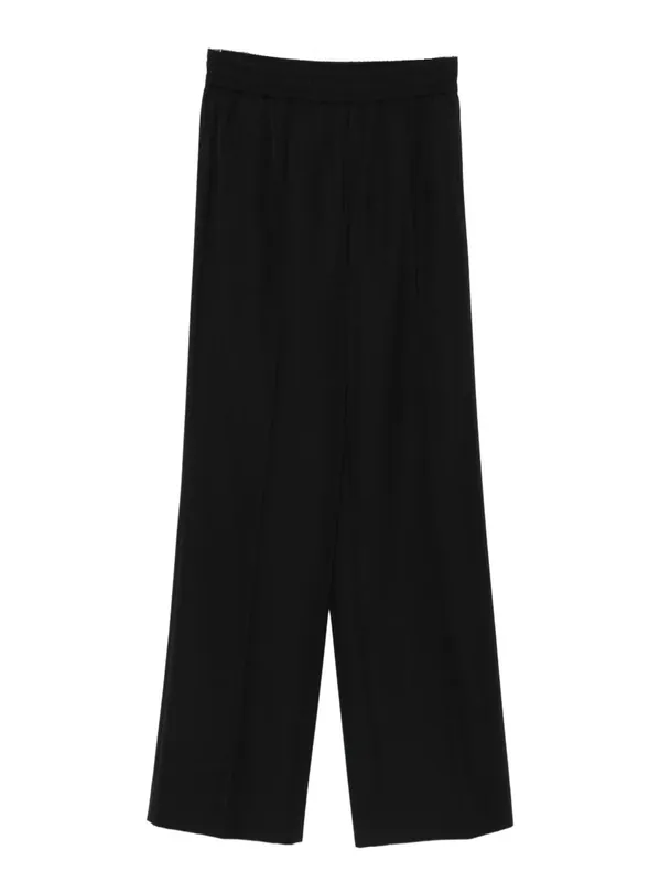 Straight-Leg Trousers With Elastic Waist