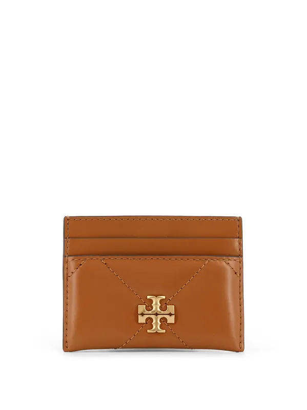 Kira Matelassé Leather Cardholder - Tory Burch