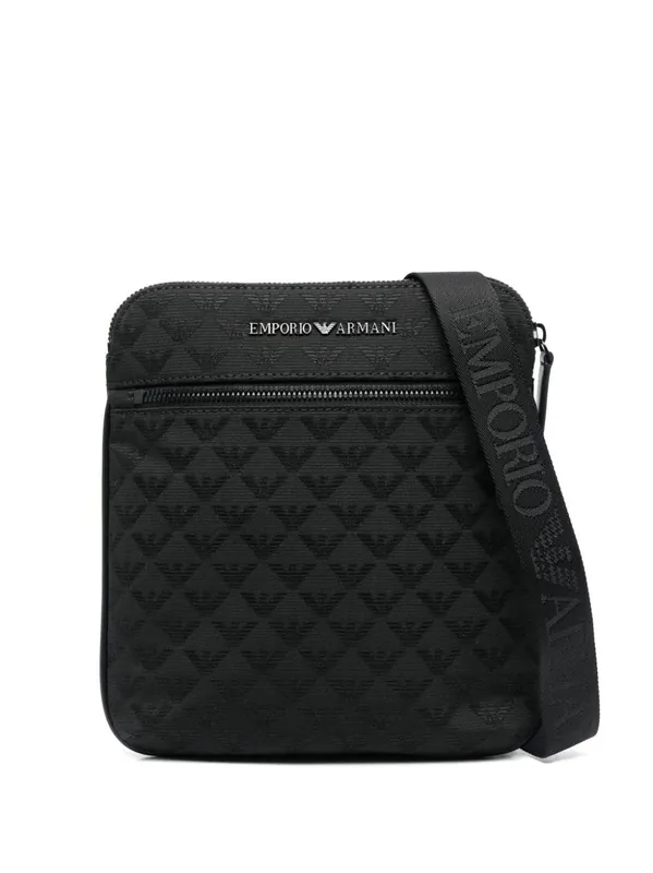 Allover Logo Crossbody Bag - Emporio Armani Exclusive