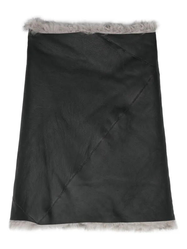 Leahter Shearling Cape - Rick Owens