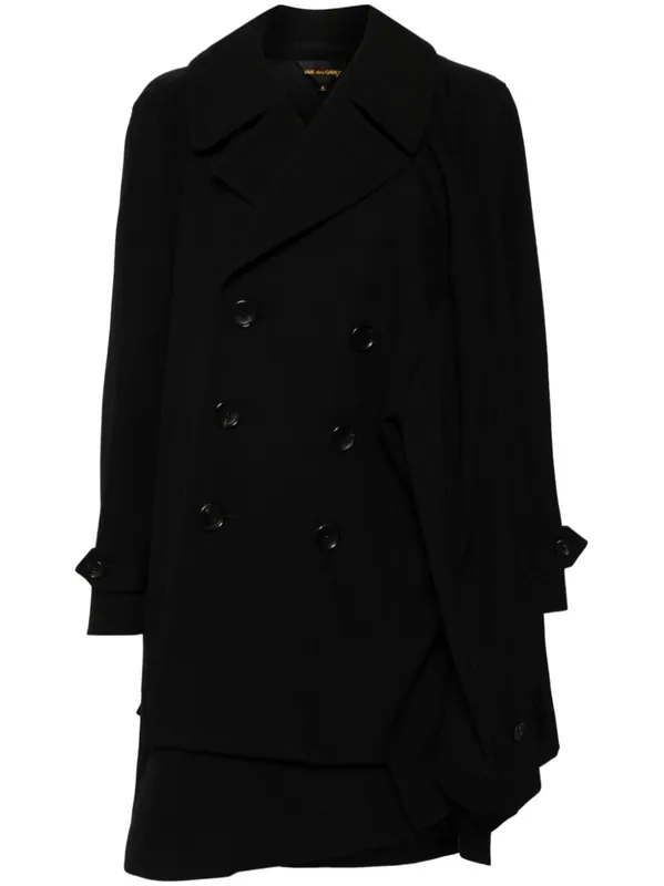 Wool Double-Breasted Coat