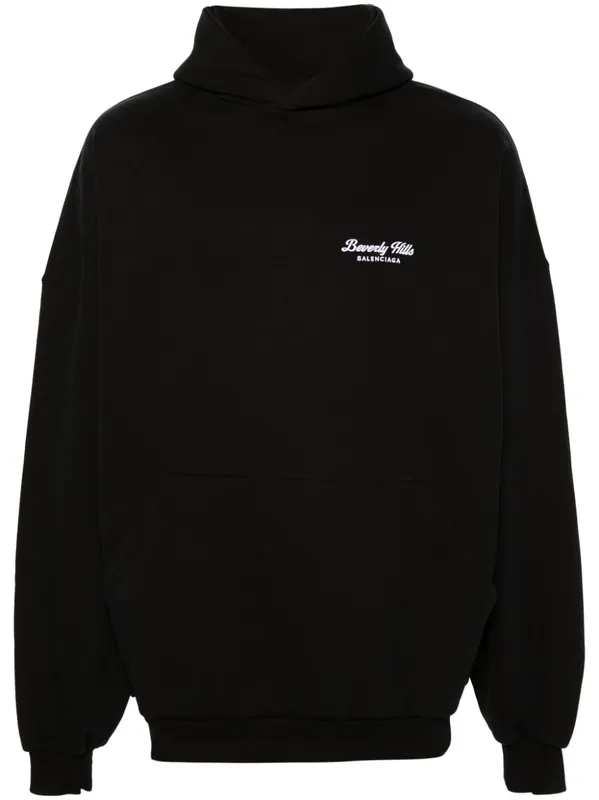Logo Cotton Hoodie - Balenciaga