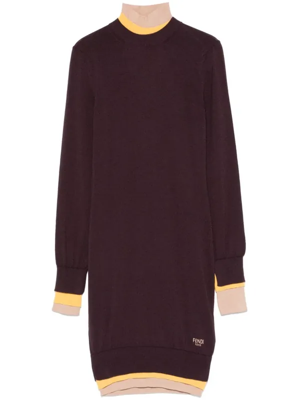 Wool Knitted Dress - Fendi