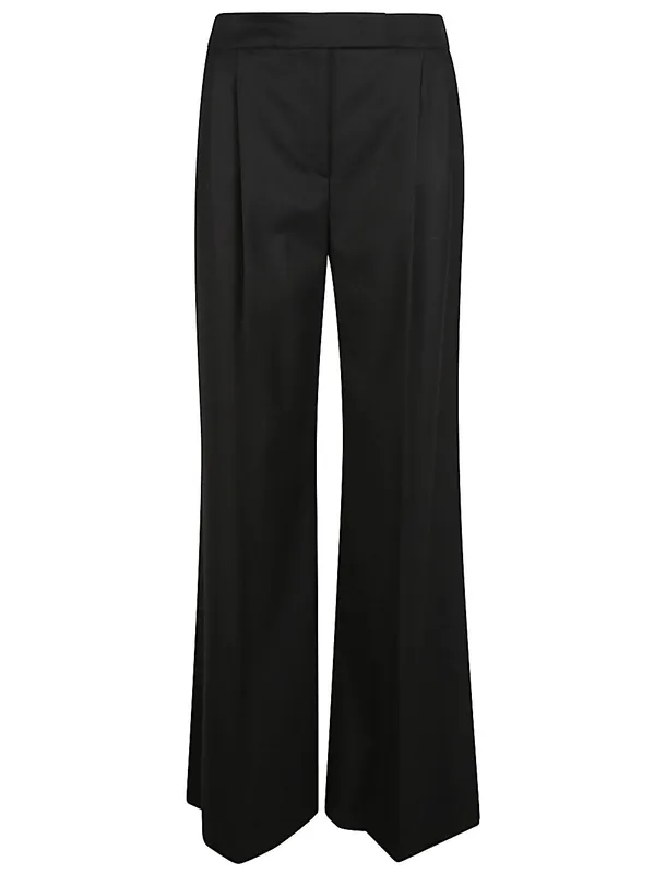 Wool Blend Trousers - Via Masini 80