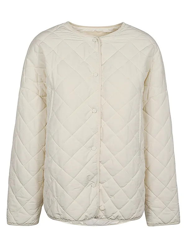Quilted Nylon Jacket - Sandbeige