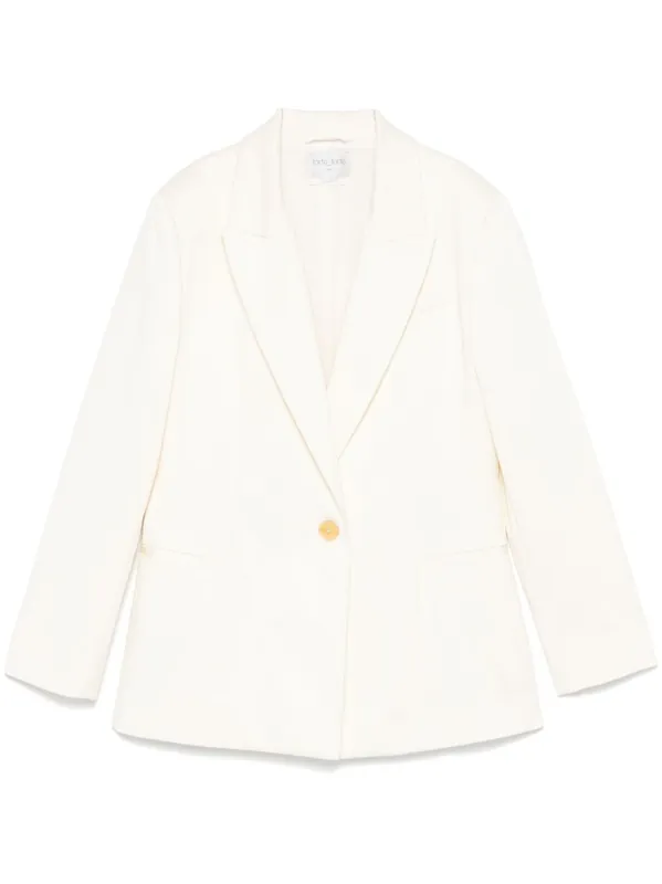 Cotton Single-Breasted Blazer Jacket