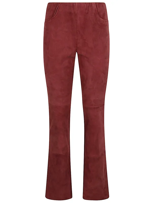 Suede Leather Trousers - Via Masini 80