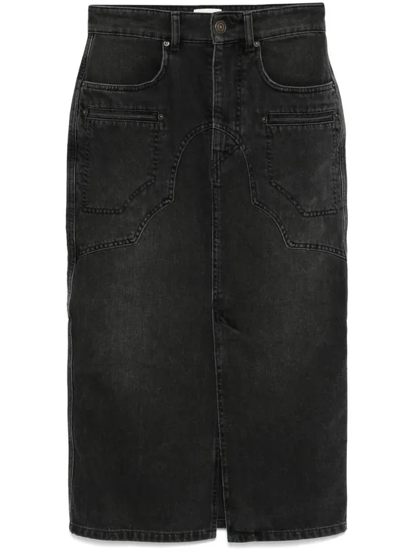 Britt Denim Midi Skirt - Isabel Marant