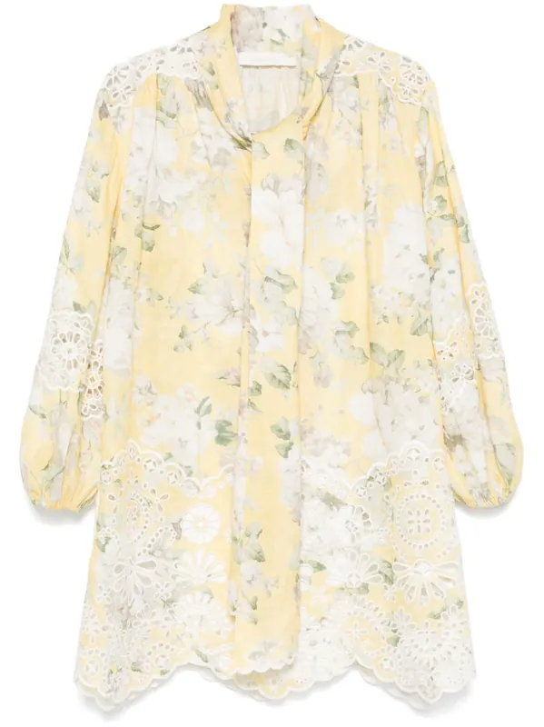 Acacia Linen Mini Dress - Zimmermann