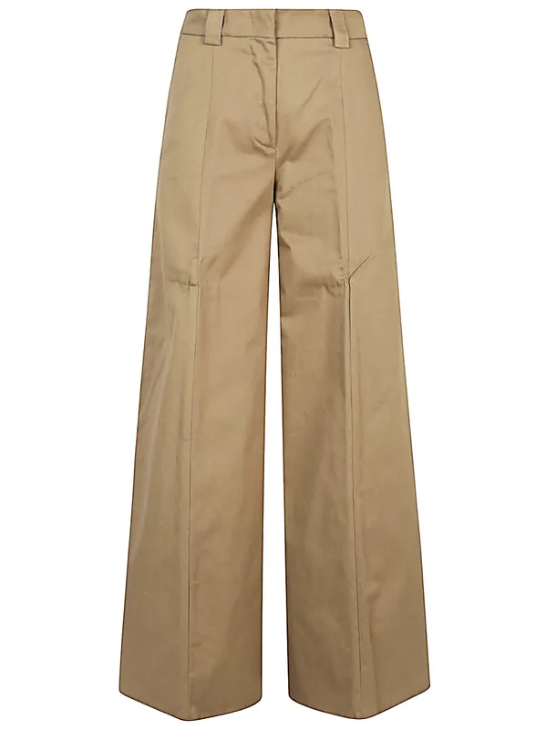 Alma Cotton Trousers - The Latest