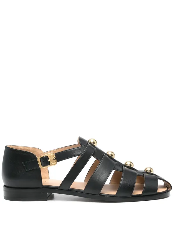 Studshield Leather Sandals - Valentino Garavani