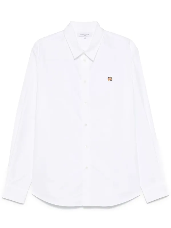 Fox Head Cotton Shirt - Maison Kitsuné