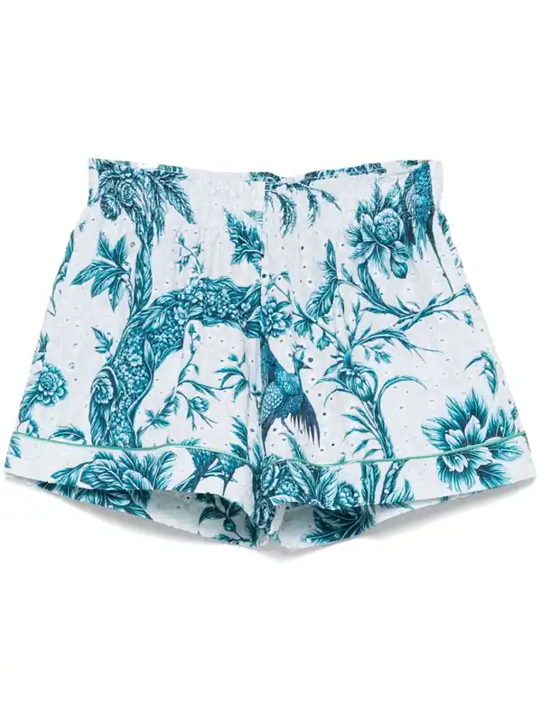 Printed Cotton Shorts - F.R.S .