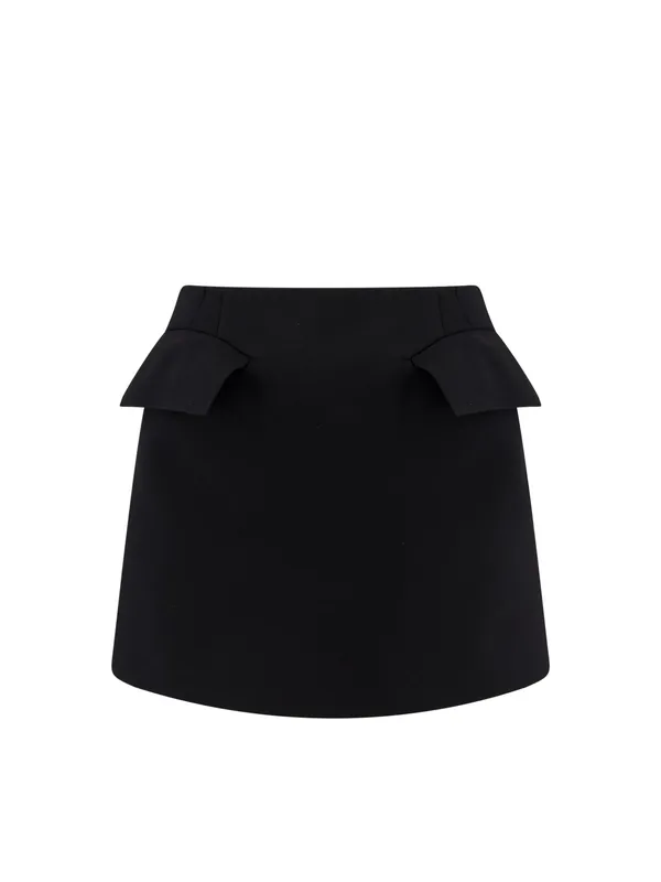 Mini Lenght Wool Skirt - Alexander McQueen