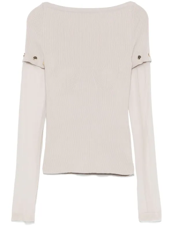 Layered Crewneck Sweater - Sportmax Pre