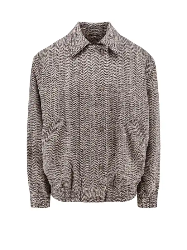 Herringbone Fabric Jacket - Golden Goose