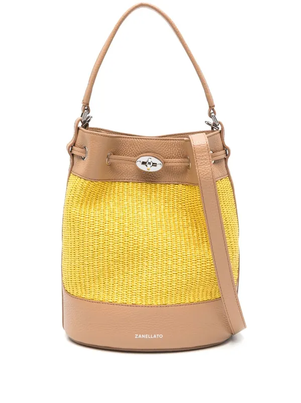 Mondà Vimini Small Bucket Bag - Zanellato