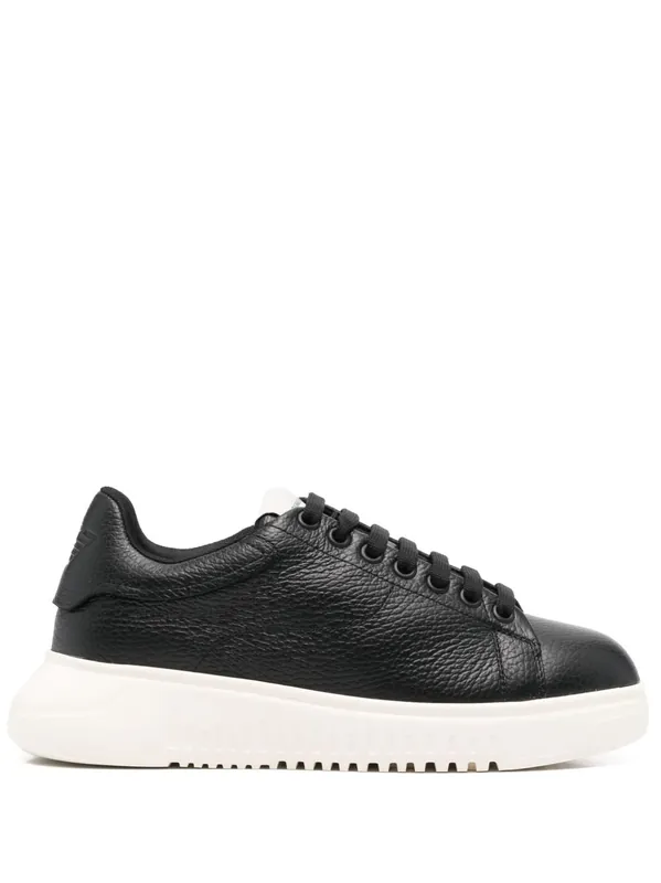 Leather Sneakers - Emporio Armani Exclusive