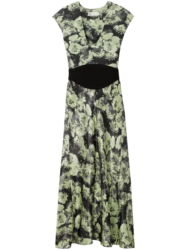 Printed Midi Dress - Tory Burch