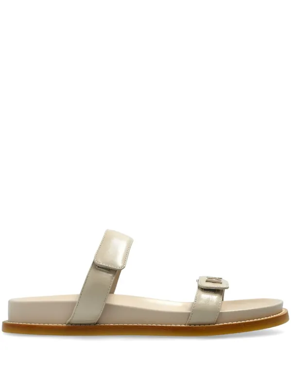 Leather Flat Sandals - Emporio Armani Exclusive