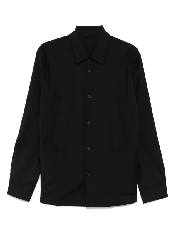 Wool Shirt Jacket - Emporio Armani
