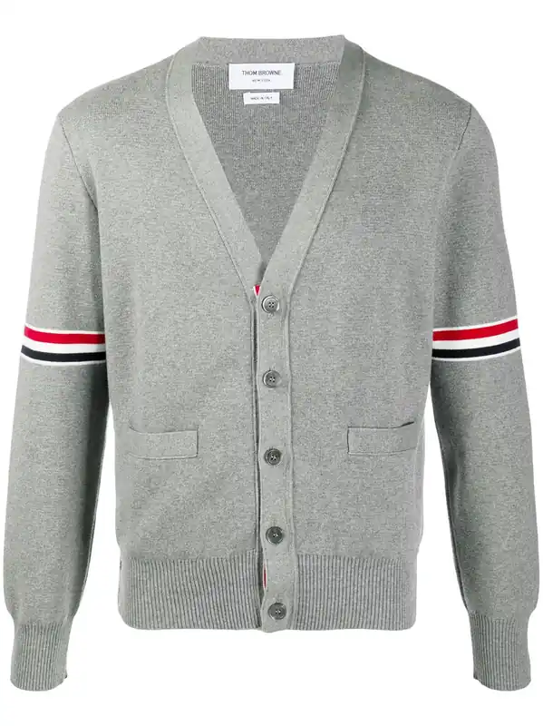 Rwb Cotton Cardigan - Thom Browne