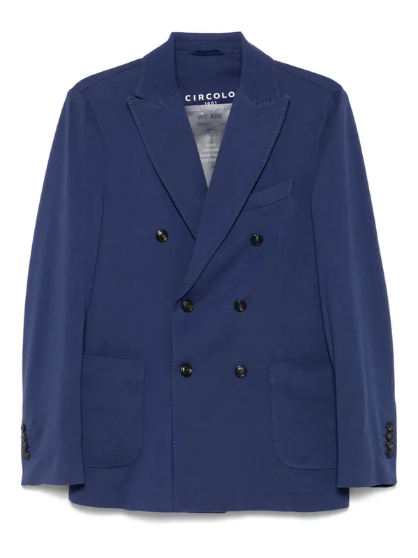 Cotton Double-Breasted Jacket