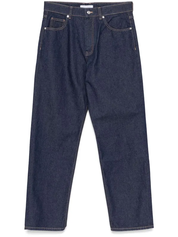 Straight-Leg Denim Jeans