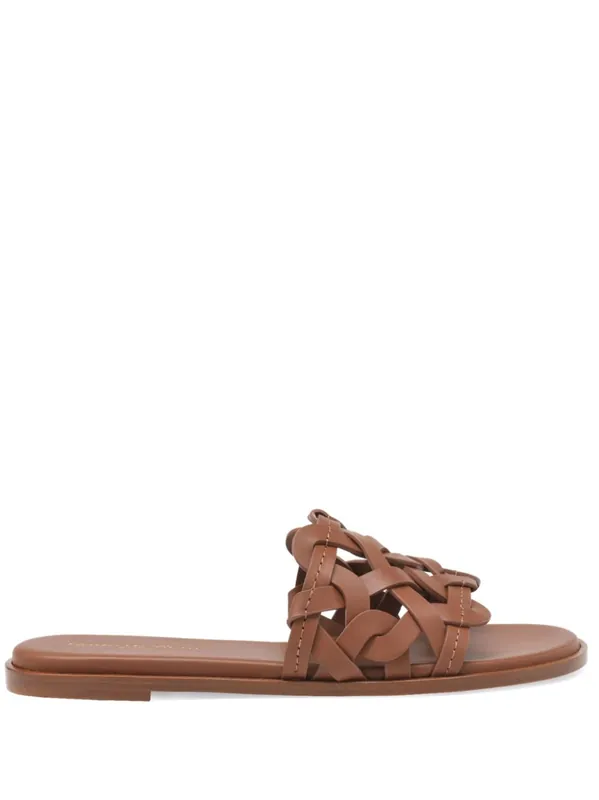 Amalfi Leather Flat Sandals - Gianvito Rossi