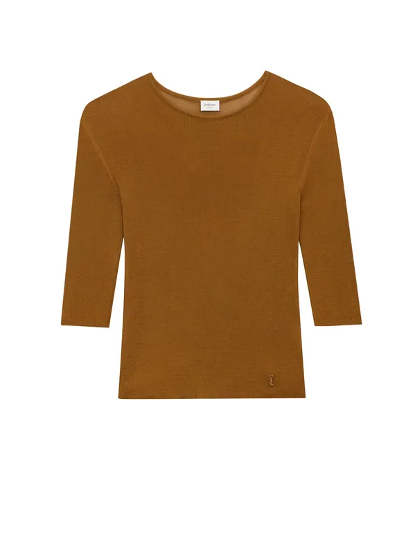 Semi-Sheer Certified Viscose Knitted Top