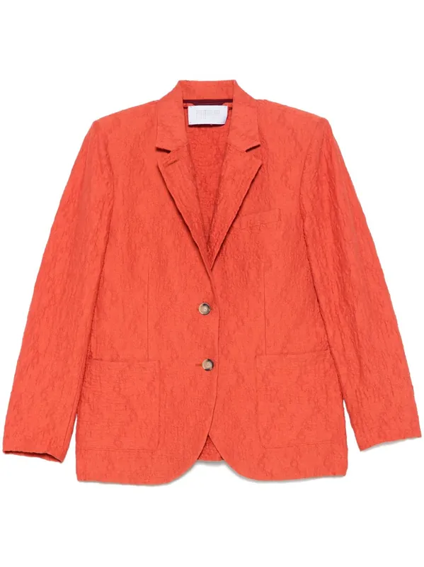 Cotton Blend Blazer Jacket - Harris Wharf London