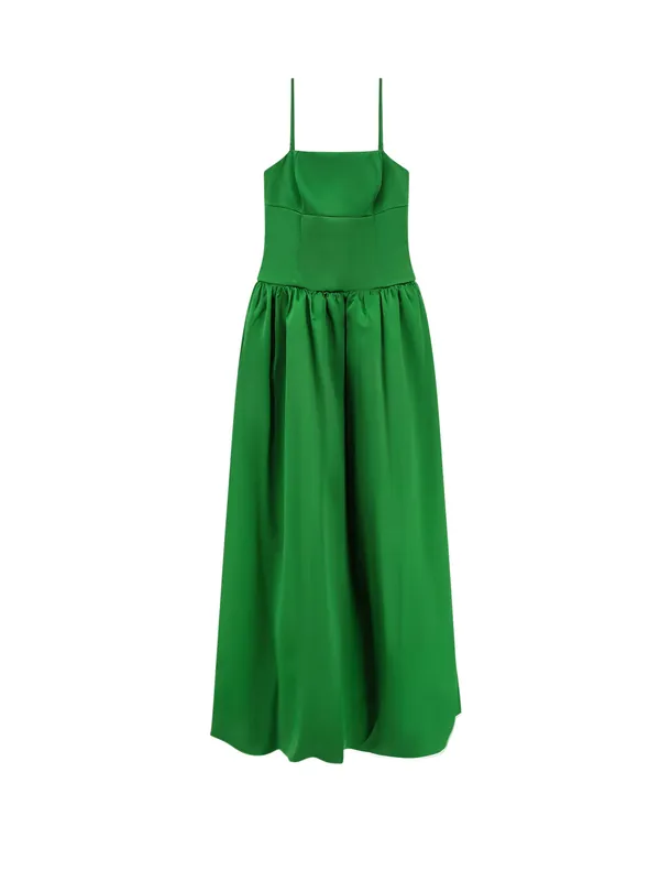 Satin Long Dress - Self-Portrait
