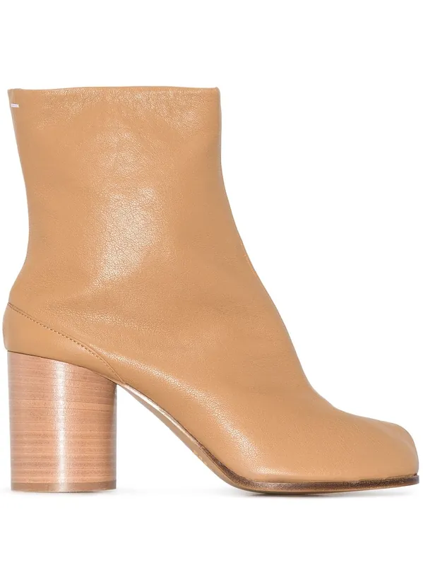 Tabi Leather Ankle Boots - Maison Margiela