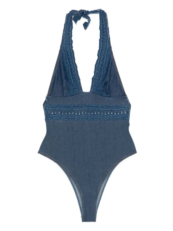 Lace Detail Swimsuit - Ermanno Scervino