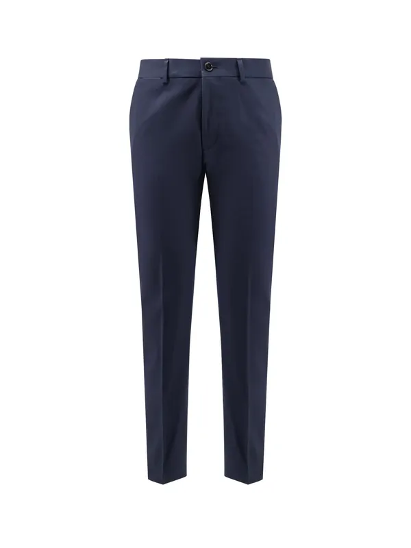 Cotton And Silk Trousers - Boss