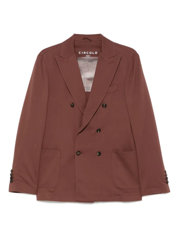 Cotton Double-Breasted Jacket