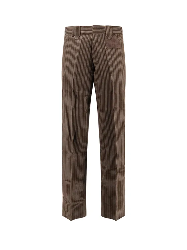 Linen Blend Striped Trousers - Enfants Riches Déprimés